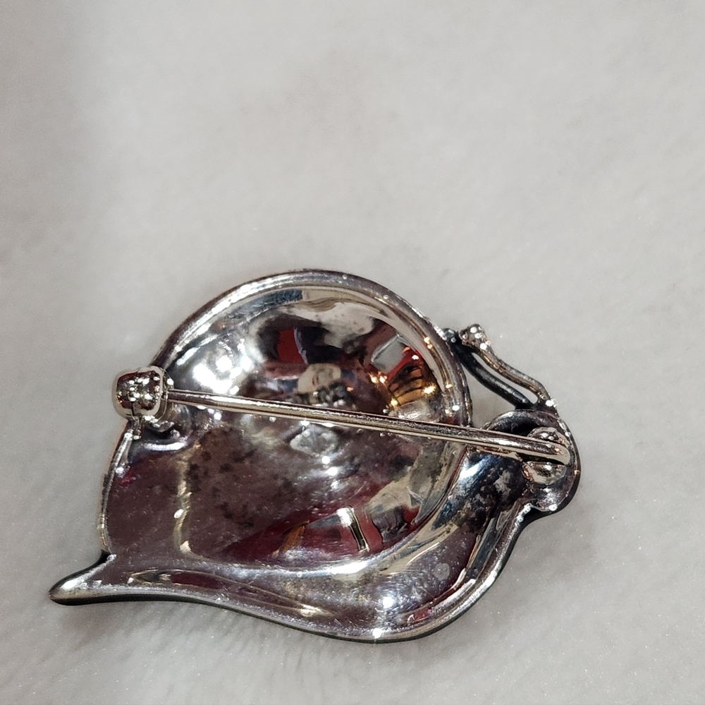 Judith Jack Sterling Snail Brooch with Marcasites, Vintage - Picture 4 of 6